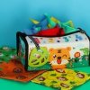 Sorter pudełko z chusteczkami sensoryczne montessori mata 2w1